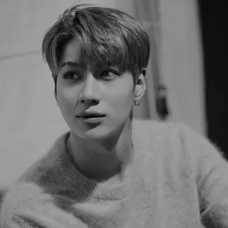 ®️ 9a709c67 คน, ภาพเหมือน, ผู้ชาย, ขาวดำ telegram sticker