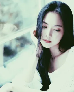 🗺 1413e9cb donna, ritratto, ragazza, bellezza, capelli lunghi, persona, modella, femminile telegram sticker