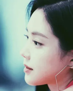 🗺 73668235 donna, profilo, ritratto, coreana, persona, viso, bellezza telegram sticker