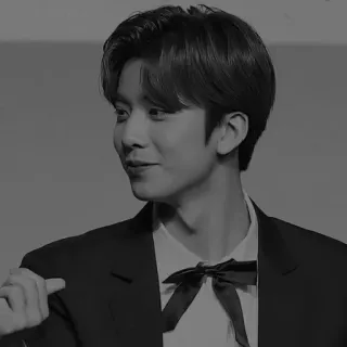 ✖️ 5b39ec19 potret, pria, setelan, dasi kupu-kupu, korea whatsapp sticker