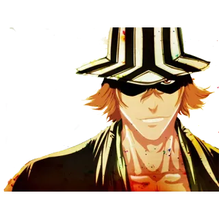 😬 165f3438 Kisuke Urahara Bleach Anime, Manga, Kisuke Urahara, Bleach, Personaggio telegram sticker
