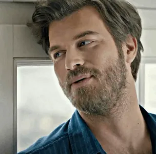 ✖ 1effc435 Mann, Bart, Porträt, männlich, Kopfbild telegram sticker