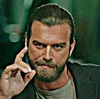 ✖ dd0e6e32 Mann, Bart, Geste, ernst, Porträt telegram sticker