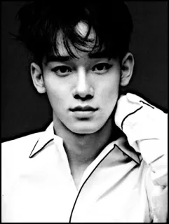 🇮🇸 28afe359 Person, Mann, Porträt, Schwarzweiß, Promi telegram sticker