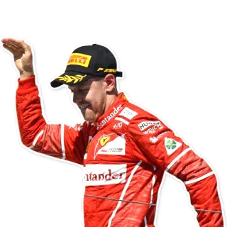 🕺 1418abb1 Sebastian Vettel Fórmula 1, F1, Corrida, Campeão, Piloto de corrida telegram sticker