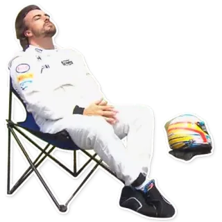 💤 5b379c75 fórmula 1, corrida, piloto, capacete, alonso telegram sticker