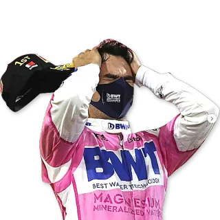 🏆 b59f06d7 fórmula 1, corrida, vencedor, celebração, máscara, automobilismo telegram sticker