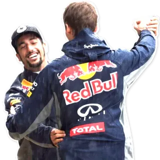 ☔ c5bef08a fórmula 1, red bull, daniel ricciardo, sebastian vettel, corrida telegram sticker