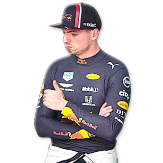👍 f10f425d Max Verstappen Fórmula 1, Corrida, Piloto, Atleta, Red Bull telegram sticker