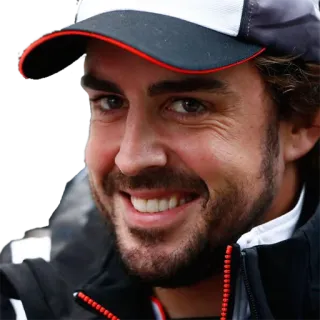 😁 93532f08 Fernando Alonso kierowca, motorsport, formuła 1, f1 telegram sticker