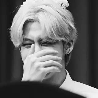 🌑 842f08de người, chân dung, đơn sắc, đen trắng, cảm xúc, biểu cảm telegram sticker