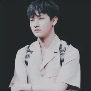 🍂 4e8716b4 man, persoon, portret, zwart haar, aziatisch, koreaans telegram sticker