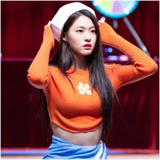🦄 7ee614a5 mujer, kpop, coreano, cantante, retrato, chica telegram sticker