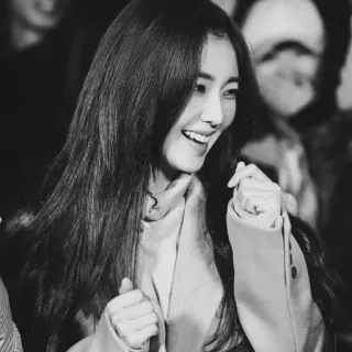 ⛲️ ad7abbe9 woman, long hair, smile, portrait, person, beauty whatsapp sticker