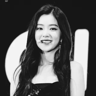🕊 b37c19f5 Irene kpop, singer, female, black and white, portrait, korean, celebrity, idol whatsapp sticker