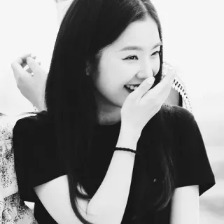 🏹 d952fe03 woman, portrait, smiling, black and white, person, happy whatsapp sticker