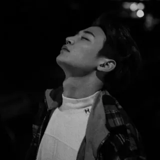 ™ cfd8250b 男性, ポートレート, 人物, 白黒, 若い, モノクロ whatsapp sticker