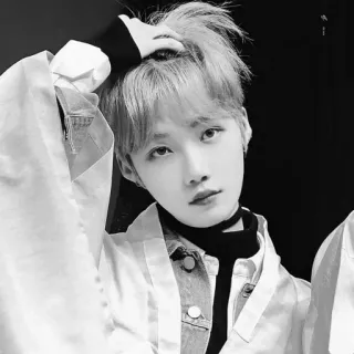 ▫️ 5aa10b02 portrait, person, asian, black and white, male, man telegram sticker