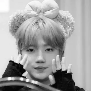 ▫️ f46a85ba kpop, cute, bunny ears, portrait, idol telegram sticker