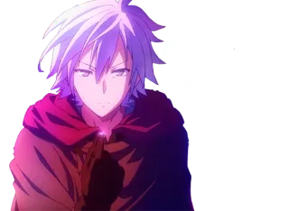 💍 e9c638e0 アニメ, 白髪, マント, ファンタジー, 男性キャラクター telegram sticker