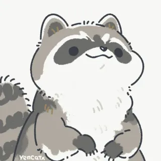 Еноты telegram stickers