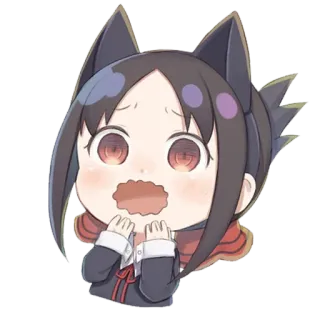 😍 613cf5c7 Kaguya Shinomiya Kaguya-sama: Love Is War kaguya-sama, love is war, anime, manga, kaguya shinomiya, chibi, cartoon telegram sticker