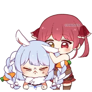 ❤️ 043a0a99 @HAWKS Anime, Słodkie, Naklejka, Kreskówka, Kawaii telegram sticker