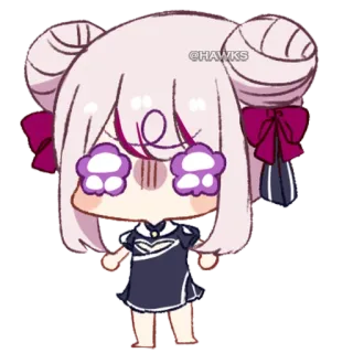 🥺 260065bd Anime, Chibi, Słodkie, Kreskówka, Postać, Naklejka telegram sticker