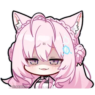 😏 2cc0be50 @HAWKS Anime, Kocia dziewczyna, Kawaii, Słodki, Chibi telegram sticker