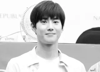 ⛓ 219014bc mężczyzna, portret, koreański, uśmiechnięty, fan, aktor telegram sticker