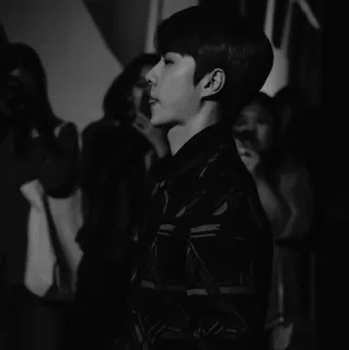 🗞 7f6442c3 man, portret, zwart-wit, persoon, stijl, mode telegram sticker