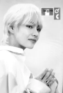 🗞 1273a435 TAETAEYES kpop, bts, v, taehyung, idol, zanger telegram sticker