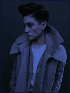 🌑 7c7c3b8f 코트, 모델, 패션, 인물 사진, 스타일, 겉옷 telegram sticker