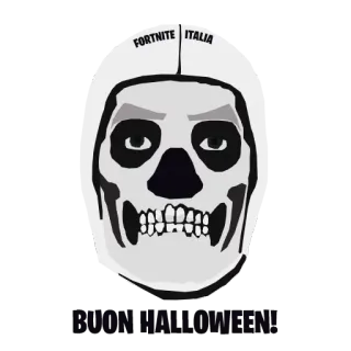 🎃 715d04ae Fortnite FORTNITE ITALIA đầu lâu, nhân vật, Fortnite, mũ bảo hiểm telegram sticker