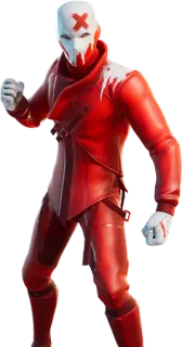 ⭕️ 6be5a8ea video game, Fortnite, avatar, karakter, merah telegram sticker