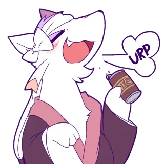 🍺 1f1e9af1 URP Anime, Kartun, Binatang, Lucu, Urp, Minuman, Sendawa whatsapp sticker