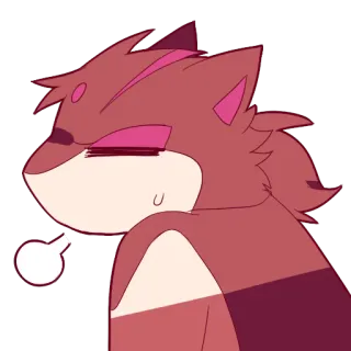 😓 65288b32 Kartun, Serigala, Lelah, Furry, Binatang, Kelelahan whatsapp sticker