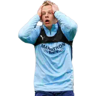 😲 6caf9189 Marathon Bet soccer, athlete, shocked, sports, football telegram sticker