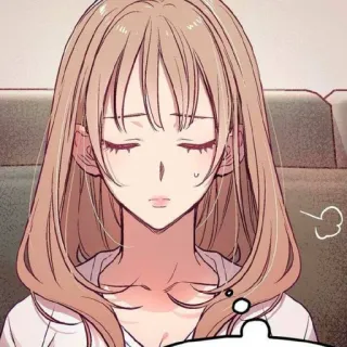 🕯 04929ec0 漫画, 悲しい, アニメ, 女性, 女の子, 漫画キャラクター telegram sticker