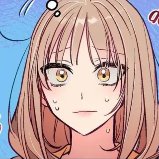 🕯 6c609524 アニメ, マンガ, 女の子, キャラクター, 心配, 困惑 telegram sticker