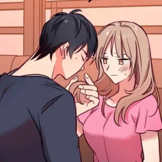 🕯 a03bd41d カップル, 愛, 恋愛, アニメ, 漫画 telegram sticker