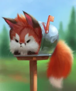 Лисенок telegram stickers