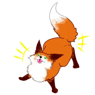 😄 6c995746 สุนัขจิ้งจอก, สัตว์, การ์ตูน, เฟอร์รี่ telegram sticker