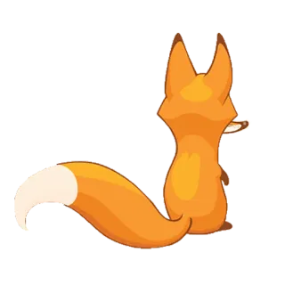 😶 89b90058 fuchs, tier, niedlich, cartoon, fell, wildtier whatsapp sticker