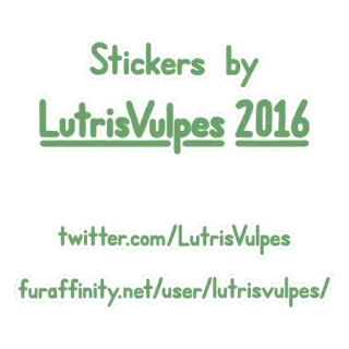 ❗ 770d9a8a Stickers by 
LutrisVulpes 2016

twitter.com/LutrisVulpes

furaffinity.net/user/lutrisvulpes/ 스티커, 미술, 작가, 소셜 미디어, 트위터, furaffinity telegram sticker