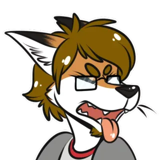 FoxyDude telegram stickers