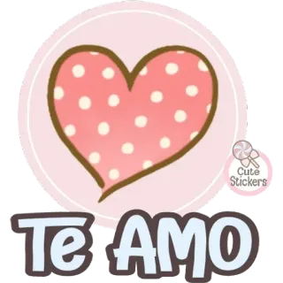🤗 5bafc44c Te AMO 爱, 心, 可爱, 贴纸, 我爱你 telegram sticker