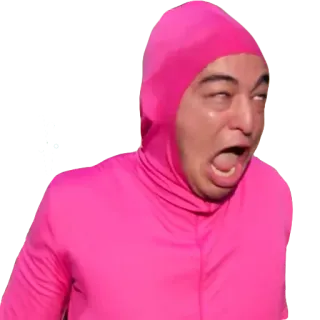 ✨ d0274cba Pink Guy Мем, Розовый, Парень, Смешной, Странный whatsapp sticker