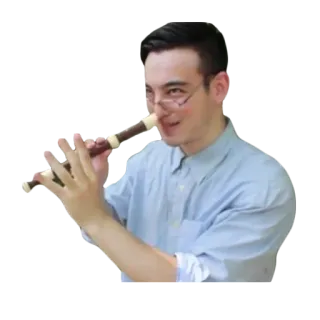 🎷 f69001b6 Filthy Frank Filthy Frank, YouTube, Музыка, Блокфлейта, Комедия, Мем whatsapp sticker