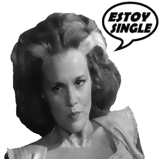 🤵 e5aeb6cf ESTOY SINGLE single, woman, quote telegram sticker